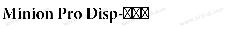 Minion Pro Disp字体转换